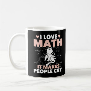 Mug Mathématiques Amoureux de les chats amusantes Humo
