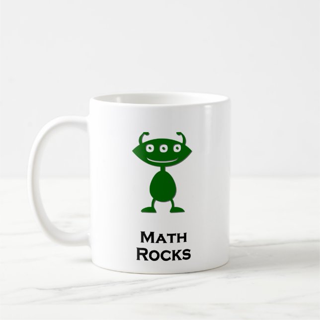 Mug Mathématiques des yeux triples Roches vertes (Gauche)