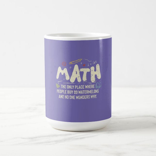 Mug Mathématiques Math Prof de Math Cadeau (Centre)