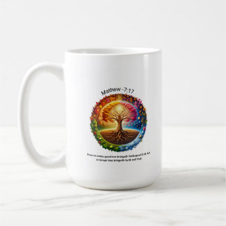 Mug Mathew 7:17 Même ainsi, chaque bon arbre porte