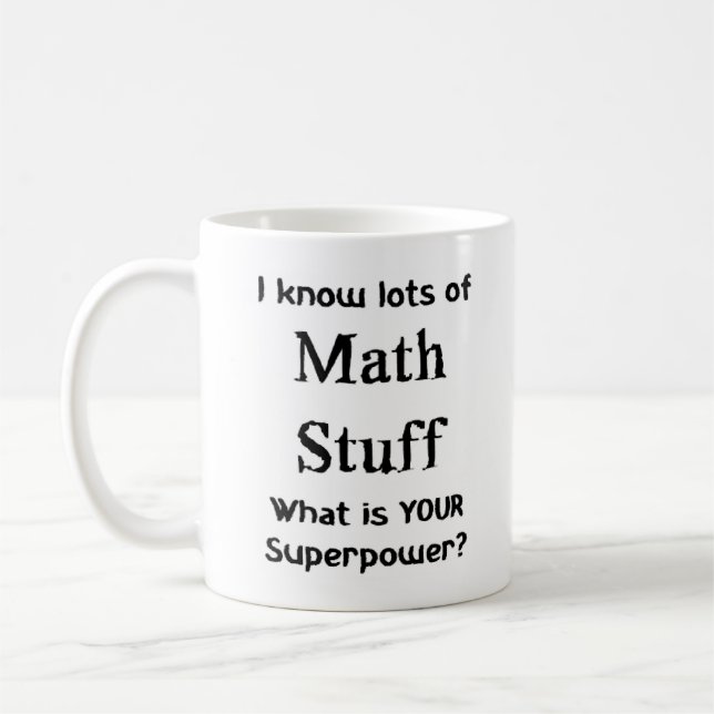 Mug matière mathématique (Gauche)