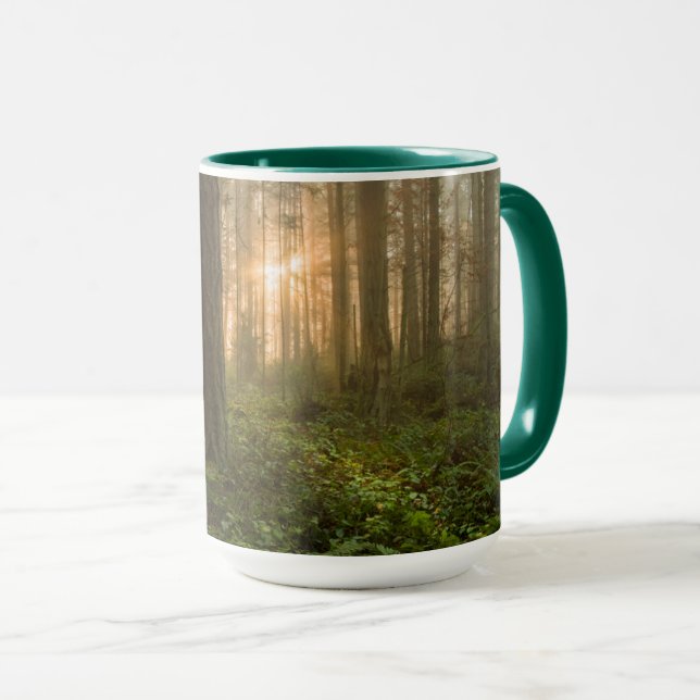 Mug Matin brumeux du nord-ouest Pacifique de la forêt (Devant droit)