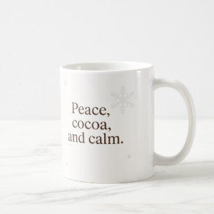 Mug Matin Silencieux Paix, Cocoa, et Calme