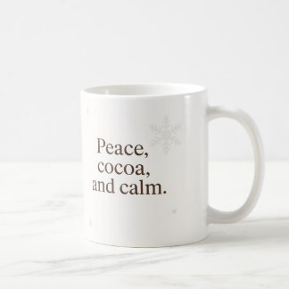 Mug Matin Silencieux | Paix, Cocoa, et Calme