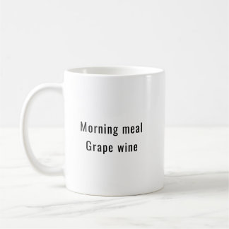 Mug Matin Vin de raisin Funny Cute
