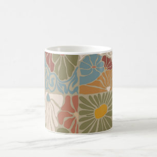 Mug Matisse Groovy floral Art Nouveau 1970s Boho