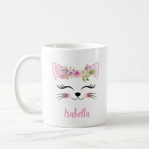 Mug Matraque à tête kitten personnalisée