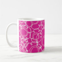 Matrice florale abstraite (rose chaud) Beaux-arts