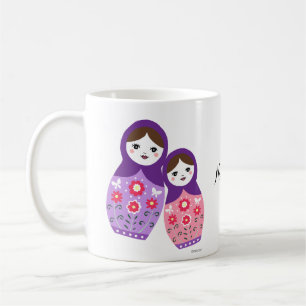 Mug Matryoshka jolies poupées russes de nidification 