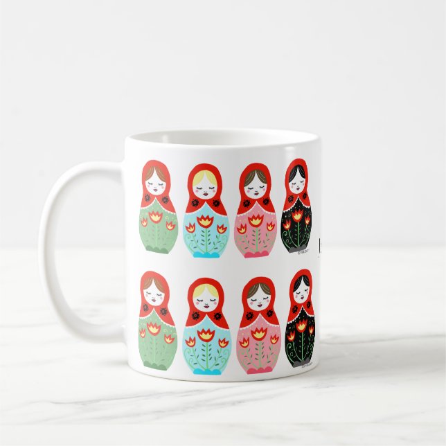 Mug Matryoshka, mignon poupée russe de nidification No (Gauche)