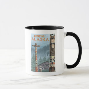 Mug Mâts totémiques de l'Alaska - Juneau, Alaska