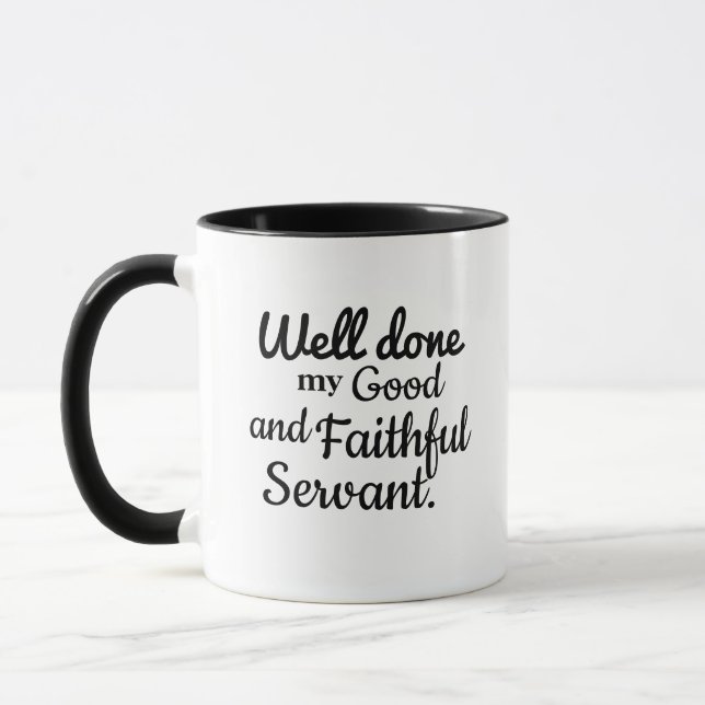 Mug Matthew 25:23 Heure de prière Méditation du matin  (Gauche)