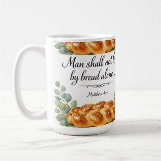Mug Matthew 4:4 Kitchen Decor Messianic Jewish Gift