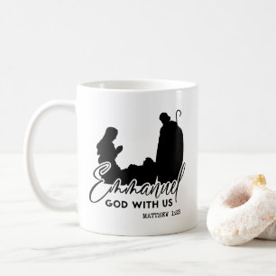 Mug Matthieu 1:23 Emmanuel Dieu avec nous Nativité