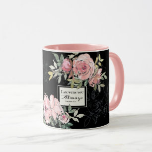 Mug Matthieu 28:20 Je Suis Avec Vous Toujours Fleurs R