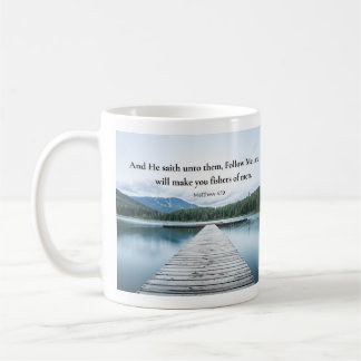 Mug Matthieu 4:19 Jésus a dit Suivez-moi Verset bibliq