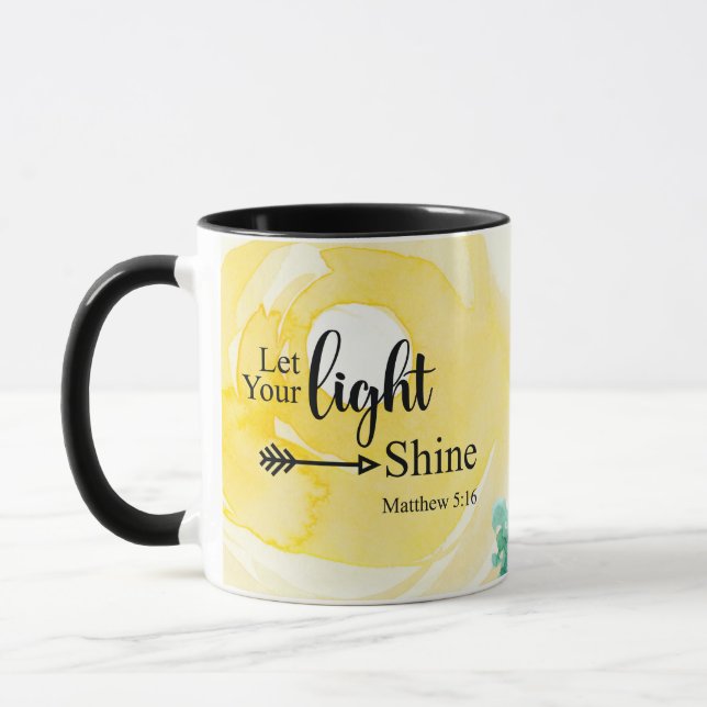 Mug Matthieu 5:16 Que votre lumière brille Bible Chris (Gauche)