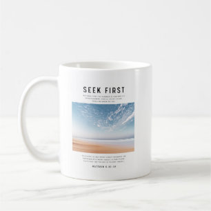 Mug Matthieu 6:33-34 Cherchez d'abord le Royaume de Di
