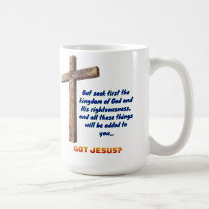 Mug Matthieu 6:33 Croix