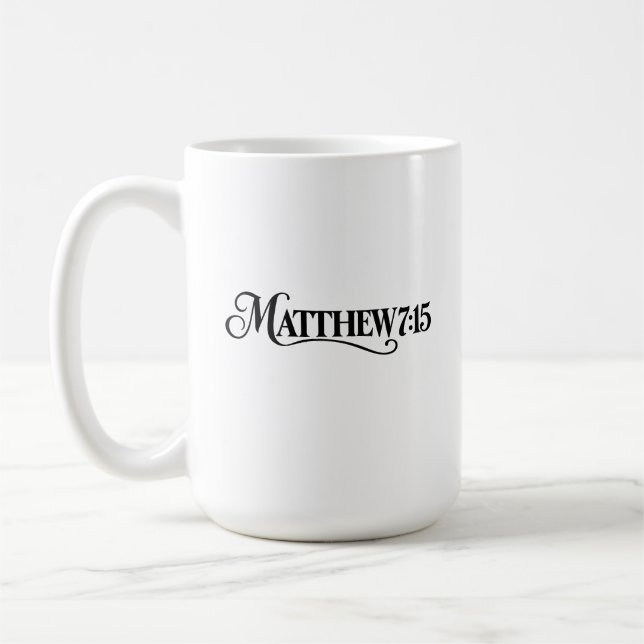 Mug Matthieu 7:15 (Gauche)