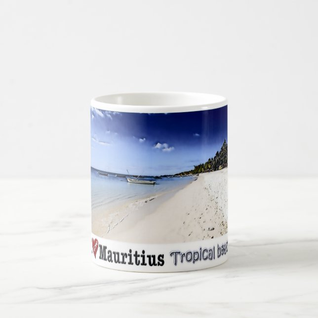 Mug Maurice - I Love - Plage tropicale - (Centre)