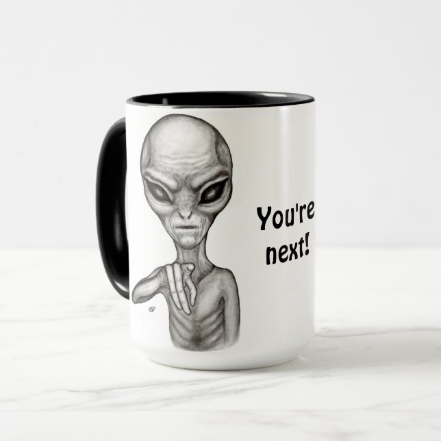 Mug Mauvais Alien, Tu es le prochain ! (Devant gauche)