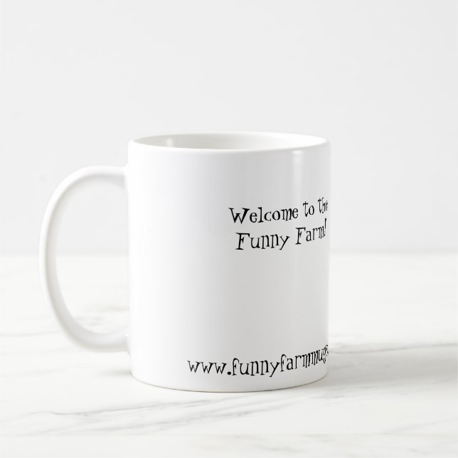 Mug mauvais-chat, accueil à l'asile de fous ! (Gauche)