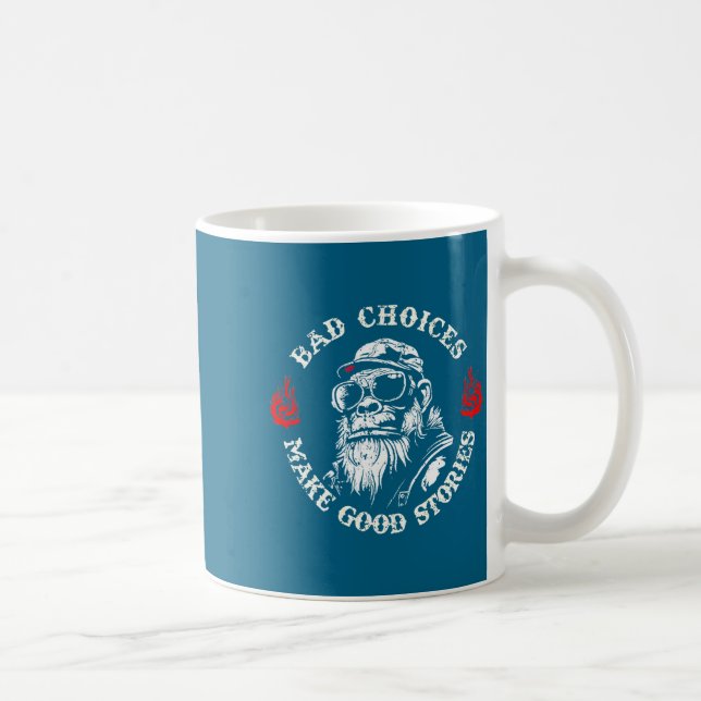 Mug Mauvais Choix de Singe Font de Belles Histoires (a (Droite)