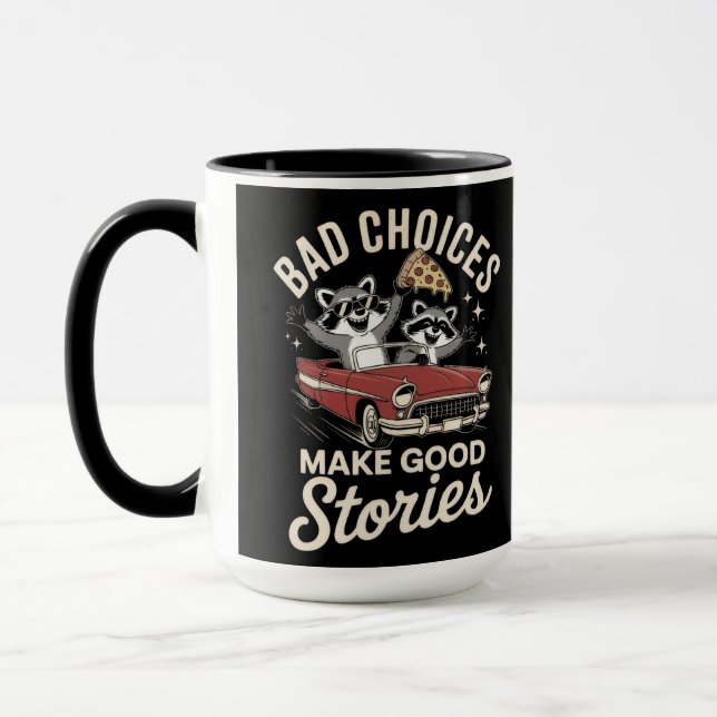 Mug Mauvais choix font de bonnes histoires  (Gauche)