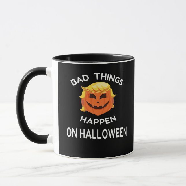 Mug Mauvais Halloween Drôle Trumpkin Pour Votre Frien (Gauche)
