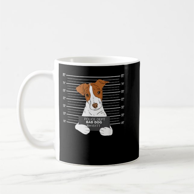 Mug Mauvais Jack Russell Terrierhirt Prisonnier Chien  (Gauche)