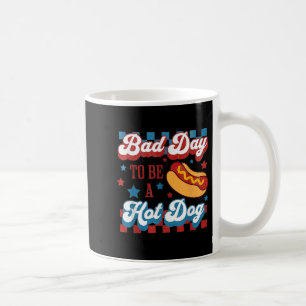 Mug Mauvais Jour Pour Être Un Chien Chaud Retro 4 juil