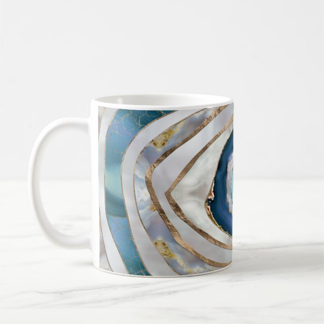 Mug Mauvais oeil Textiles et or (Gauche)