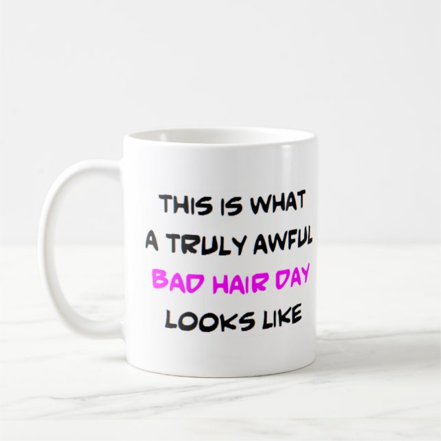 Mug mauvaise journée des cheveux (Gauche)