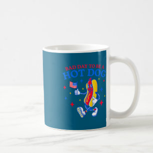 Mug Mauvaise journée pour être un hot dog drôle bbq gr