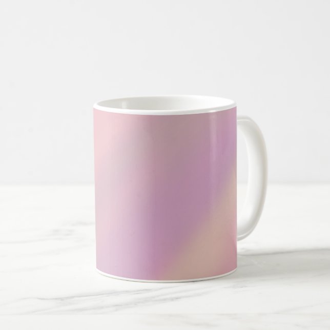 Mug Mauve Rose Pâle Douce des Années 80  (Devant droit)