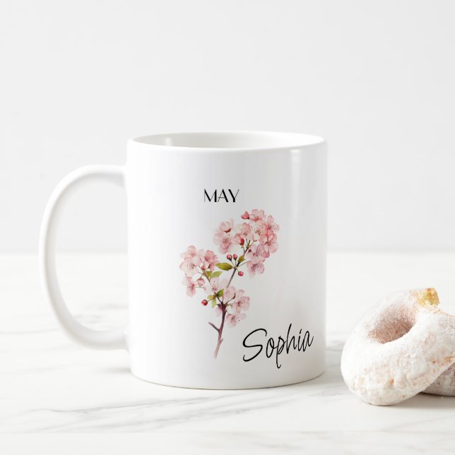 Mug May Fleur Personnalisée (Avec donut)