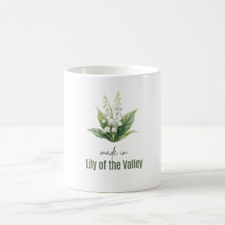 Mug May Lily of the Valle Birth Flower Watercolor cup