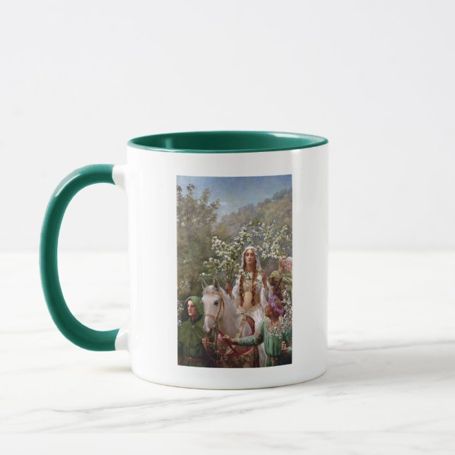 Mug Maying, la reine Guinevere, vers 1900, par John Co (Gauche)