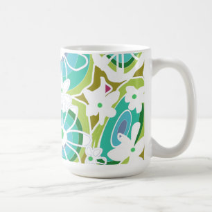 Mug Mazipoodles Love Flowers - Vert Turquoise violet b