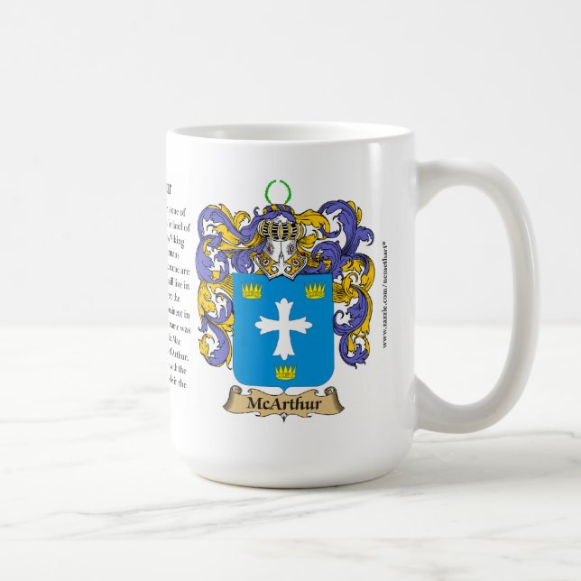 Mug McArthur, l'origine, la signification et la crête (Droite)