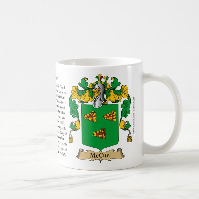 Mug McCue, l'origine, la signification et la crête (Droite)