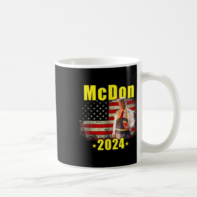 Mug Mcdon 2024 Drôle Donald Trump Frites Cuisine F (Droite)