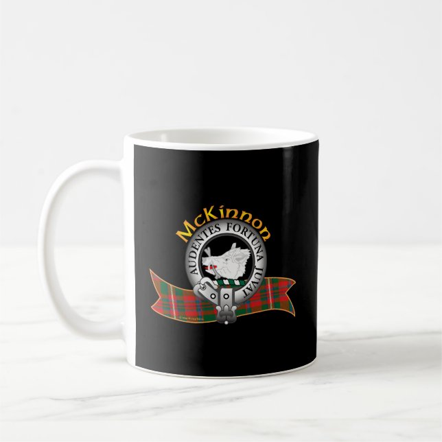 Mug Mckinnon Clan Tan Crest Moto (Gauche)