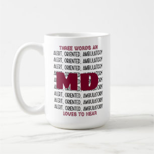 Mug MD personnalisable - Peut être modifié en LPN, CNA