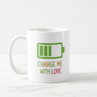 Mug Me charger avec Love Battery Icon pour les couples