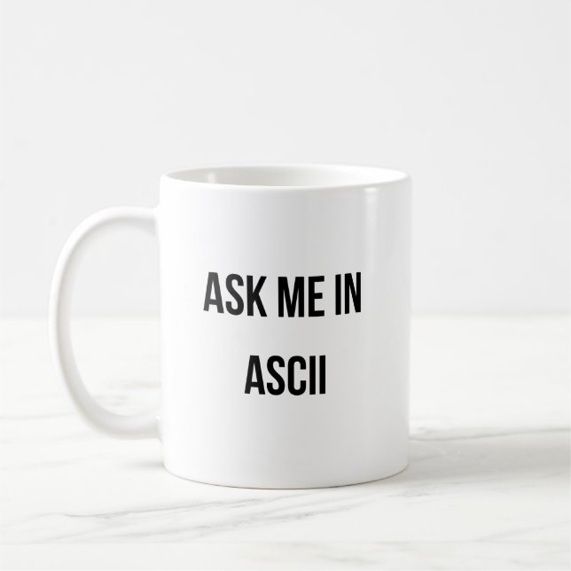 Mug Me demander dans ASCII (Gauche)