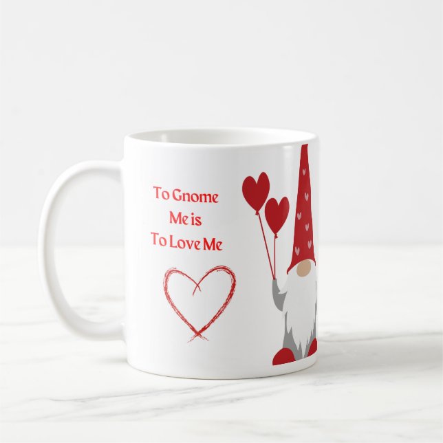 Mug Me Gnome est de m'aimer avec un Gnome sur un (Gauche)