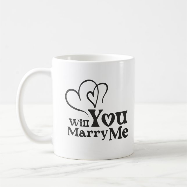 Mug Me marierez-vous - Drôle Mariage Proposition (Gauche)