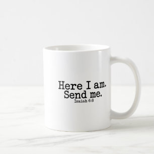 Mug Me voici Seigneur envoie-moi T Foi chrétienne Reli
